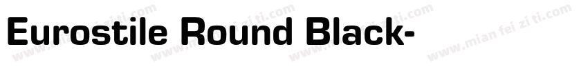 Eurostile Round Black字体转换